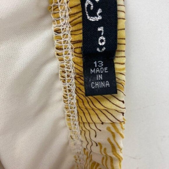 NWT Ruby Rox Juniors 13 Halter Tie Sundress Dress Gold Purple Floral Backless - Picture 9 of 13